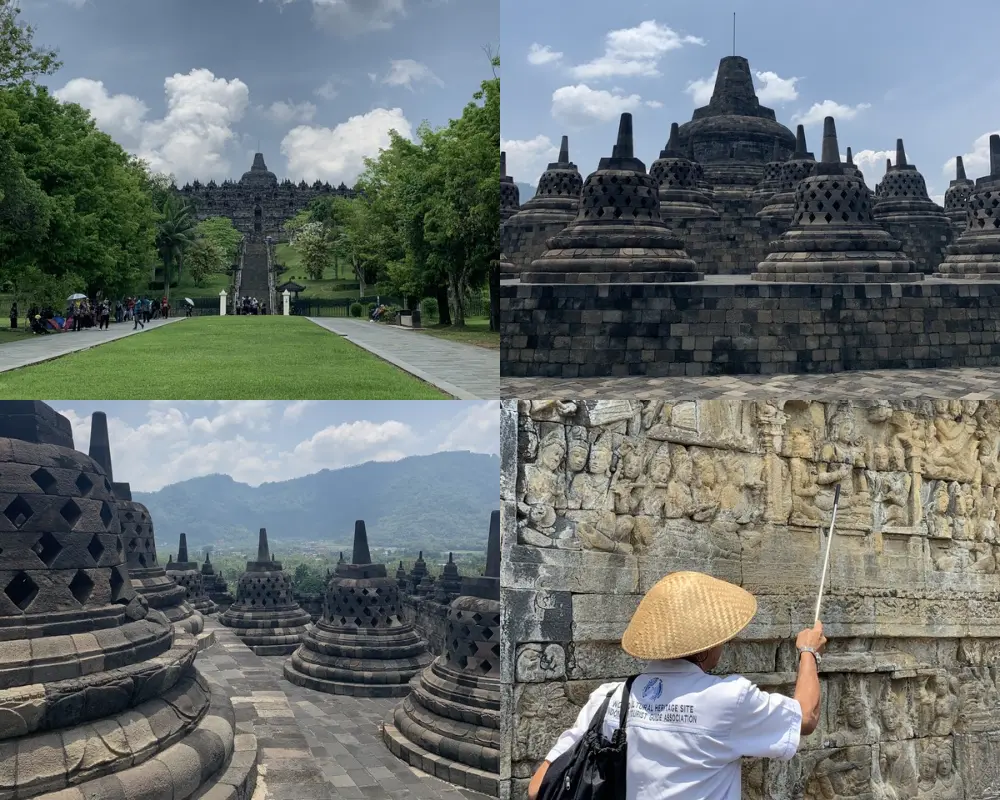 Temple Borobudur Yogyakarta Java Indonésie - plus grand temple bouddhiste du monde classé UNESCO