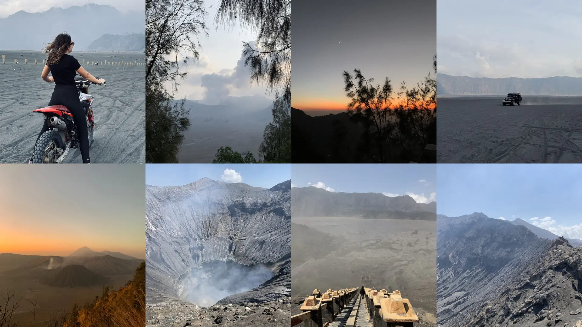 Mont Bromo au lever du soleil Java Indonésie - vue panoramique sur le volcan et la caldeira