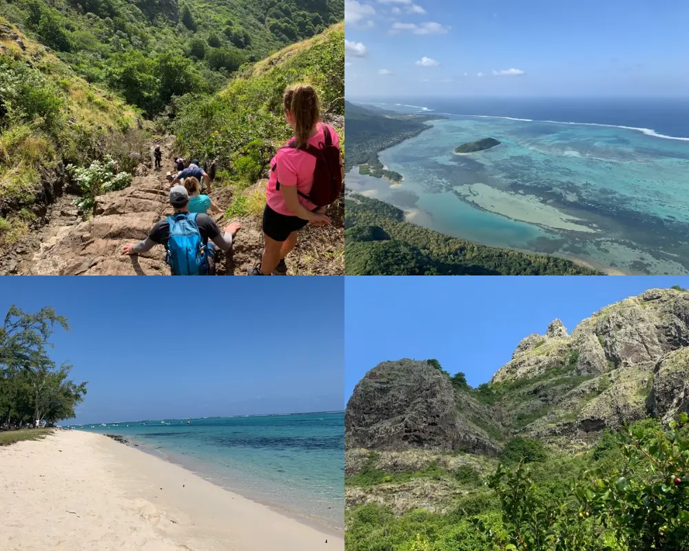 Randonnée Morne Brabant île Maurice - ascension sentier escarpé et vue imprenable sur le lagon