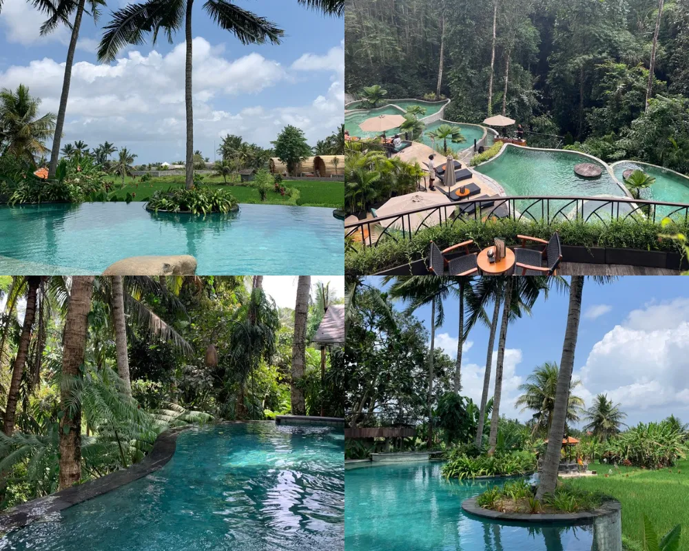 Beach club dans la jungle à Ubud, Bali