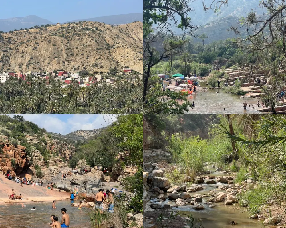 Paradise Valley Morocco - Anti-Atlas gorges, natural pools and palm trees near Taghazout