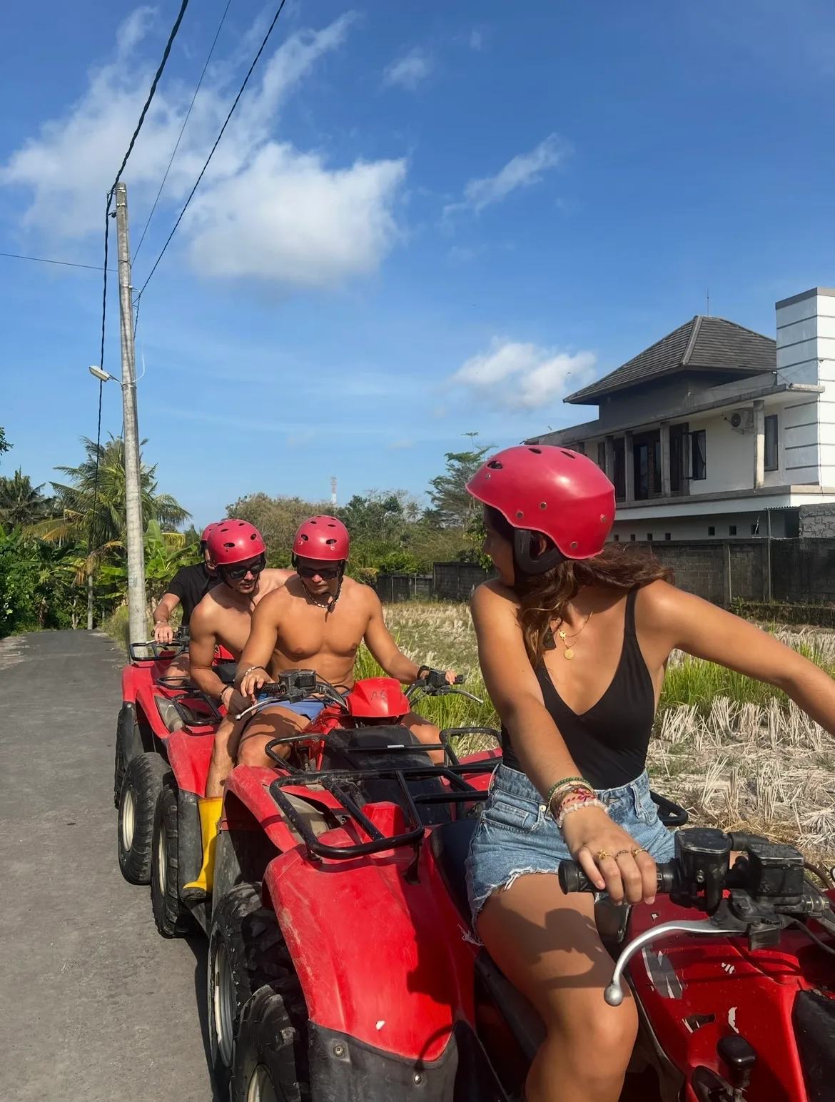 Quad dans les cascades d'Ubud, Bali