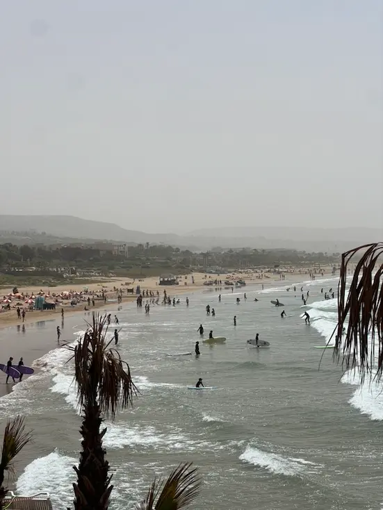 Tagine and seafront restaurants in Taghazout Morocco